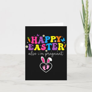 Frohe Ostern Auch Schwanger Fußabdrücke Baby Karte
