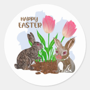 Frohe Ostern Aufkleber