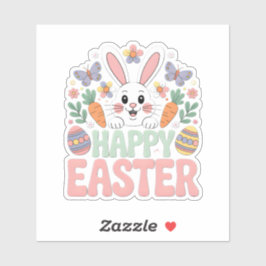 FROHE OSTERN AUFKLEBER