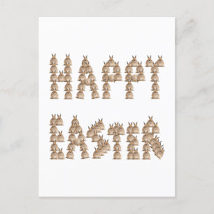 Frohe Ostern aus Bunnies! Funny Oster Postkarte