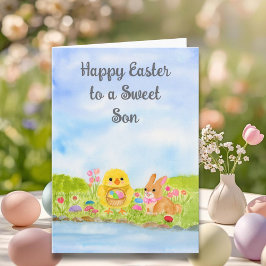 Frohe Ostern Baby Küken Karte