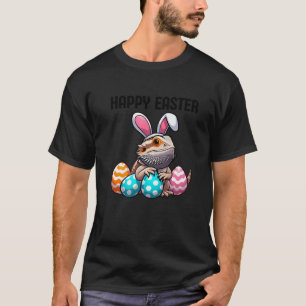 Frohe Ostern Bartagame Reptil Männer Frauen Kinder T-Shirt