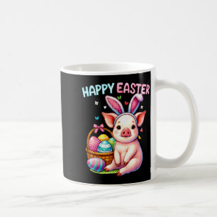 Frohe Ostern Bauernhof Tier Schwein Liebhaber Hase Kaffeetasse