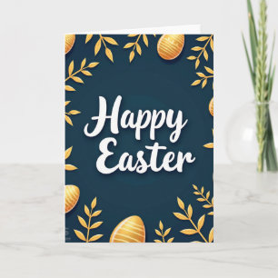 Frohe Ostern Botanische Kunstkarte Karte