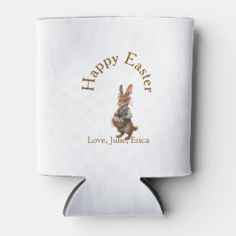 Frohe Ostern brauner Hase mit Eiern Liebe Namen hi Dosenkühler