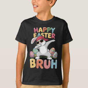 Frohe Ostern Bruh Bro Lustiger Dabbing-Hase Kaninc T-Shirt