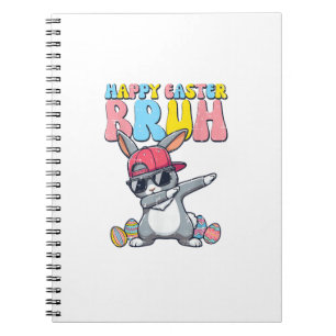 Frohe Ostern Bruh Bunny Dab Rabbit Tanz Jungen Kin Notizblock