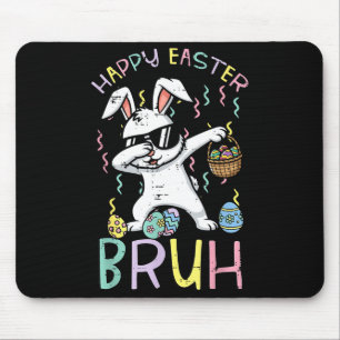 Frohe Ostern bruh Hase dab cooler Kaninchen Meme J Mousepad