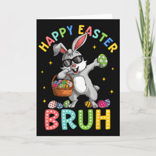Frohe Ostern Bruh Lustiger Bunny Hase Ostern Kinde Karte