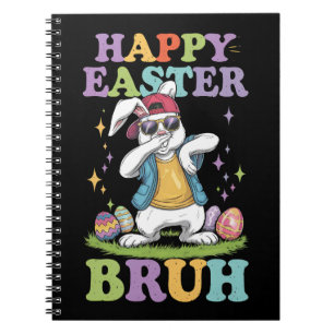 Frohe Ostern Bruh Lustiger Dabbing-Hase Kaninchen  Notizblock