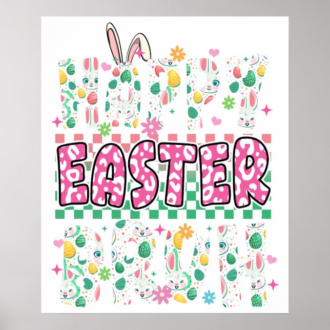 Frohe Ostern Bruh, Retro, Vintage Poster (Vorne)