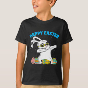 Frohe Ostern Bunte Ei Hase Kaninchenohr Cut T-Shirt