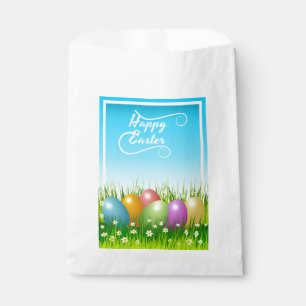 "FROHE OSTERN" BUNTE OSTEREIER GESCHENKTÜTCHEN