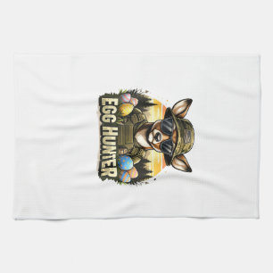 Frohe Ostern Camo Lustig Jagen Jungen Männer Oster Geschirrtuch