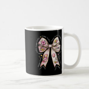 Frohe Ostern Coquette Häschen Bogen Floral Ostern Kaffeetasse
