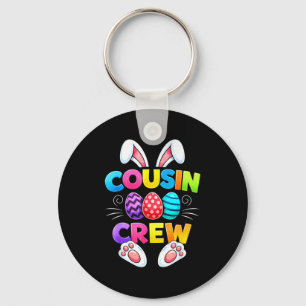Frohe Ostern Cousin Crew Hase Familie passend Schlüsselanhänger