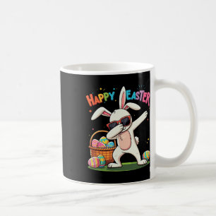 Frohe Ostern Dabbing Kaninchen Eier Osterhase Kaffeetasse