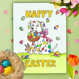 Frohe Ostern Dalmatiner Postkarte