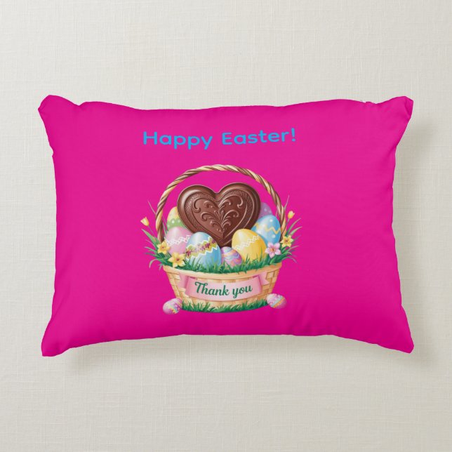 Frohe Ostern! Danke! Dekokissen (Vorderseite)
