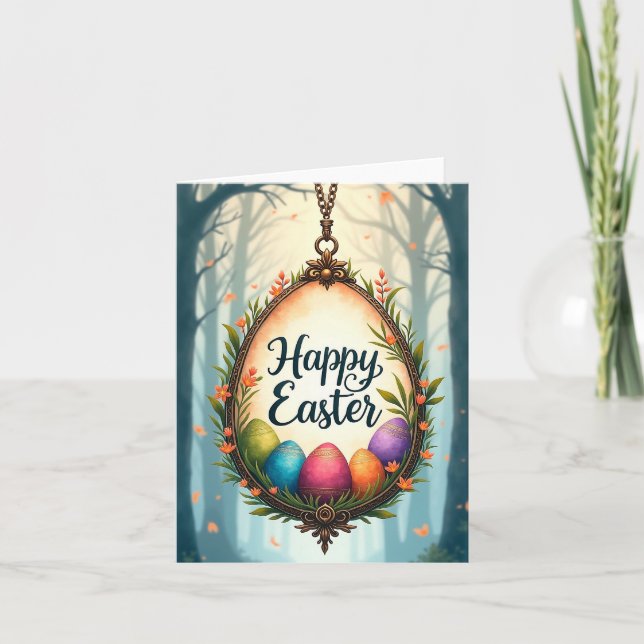Frohe Ostern Dankeskarte (Vorderseite)