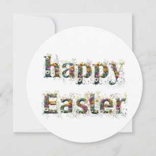 Frohe Ostern Dekorativer Text Feiertagskarte