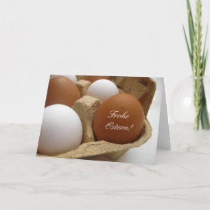 Frohe Ostern Deutsches glückliches Osterfest Feiertagskarte