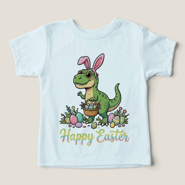 Frohe Ostern Dinosaurier Süßer Hase Dino  (Design Vorderseite)