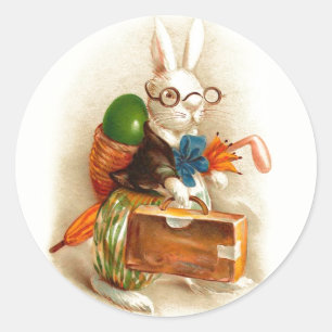 Frohe Ostern Dutch Vintage Ostern Runder Aufkleber