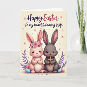 Frohe Ostern Ehefrau Liebeskarte Karte
