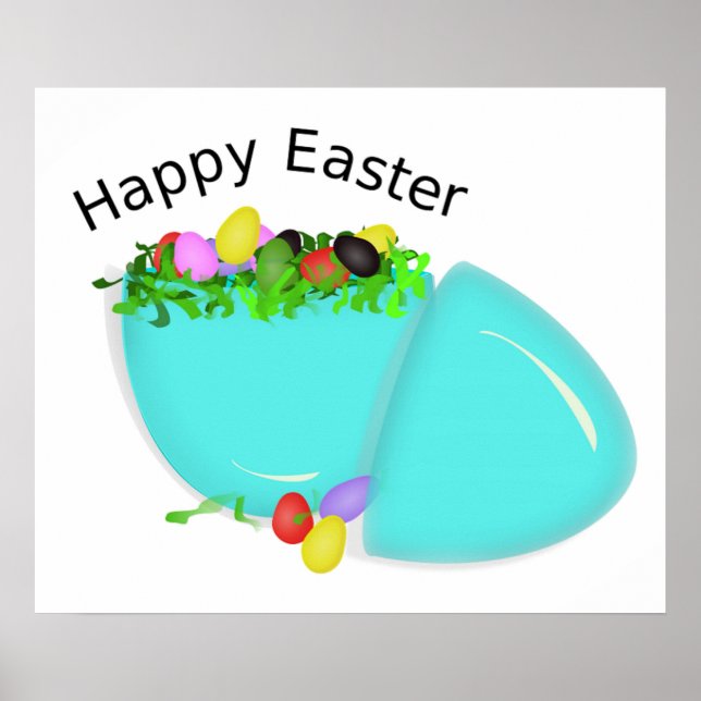 "FROHE OSTERN" EI POSTER (Vorne)