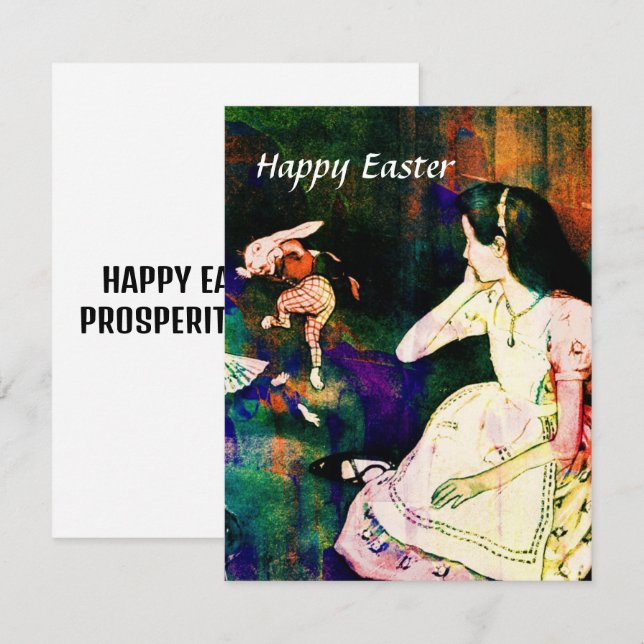 FROHE OSTERN EINLADUNG (Vorne/Hinten)