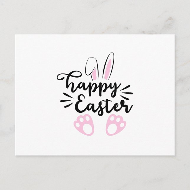 Frohe Ostern Einladungspostkarte (Vorderseite)