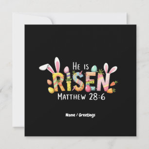 Frohe Ostern! Er ist zum Feiern Jesu Christi ersch Einladung