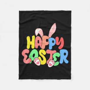Frohe Ostern, Familie Gruppe, Osterhase, EiFrohe Fleecedecke