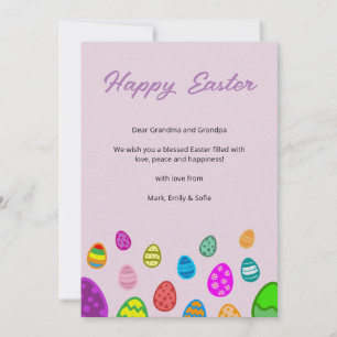 Frohe Ostern Feiertagskarte
