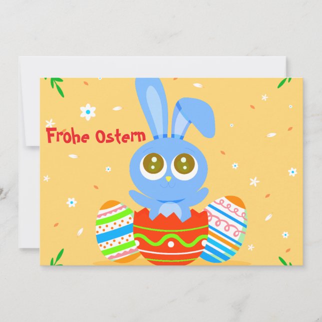 Frohe Ostern! Feiertagskarte (Vorderseite)