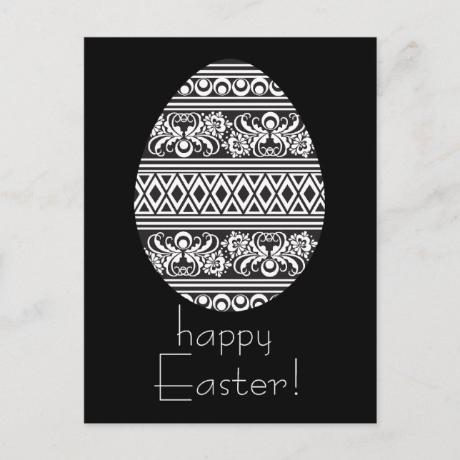 Frohe Ostern! Feiertagspostkarte (Vorderseite)
