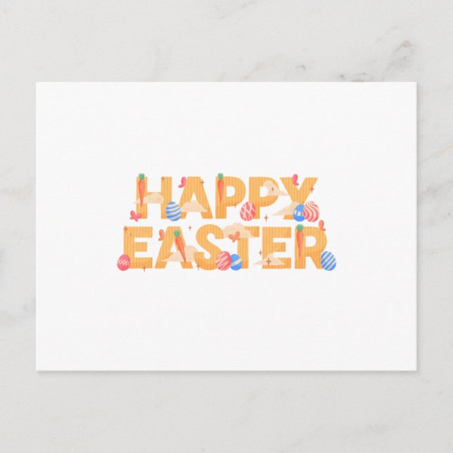 Frohe Ostern Feiertagspostkarte (Vorderseite)