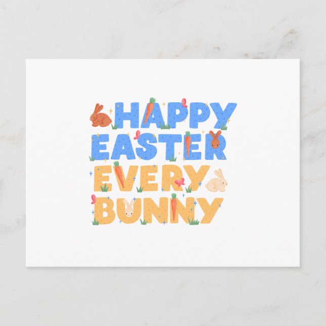 Frohe Ostern Feiertagspostkarte (Vorderseite)