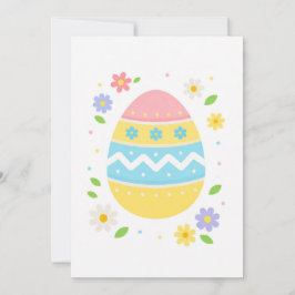 Frohe Ostern Flache Farbige Verzierte Ostereier Fr Feiertagskarte