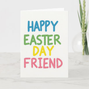 Frohe Ostern Freund Textkarte Karte