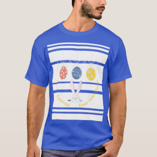 Frohe Ostern Frühlingsferien süßer Hase Eierjagd T-Shirt