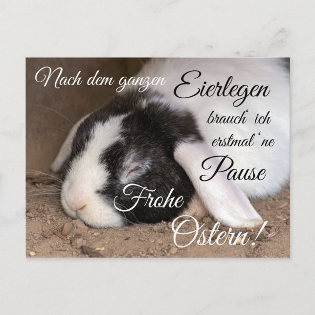 Frohe Ostern für Deine Liebsten! Postkarte (Vorderseite)