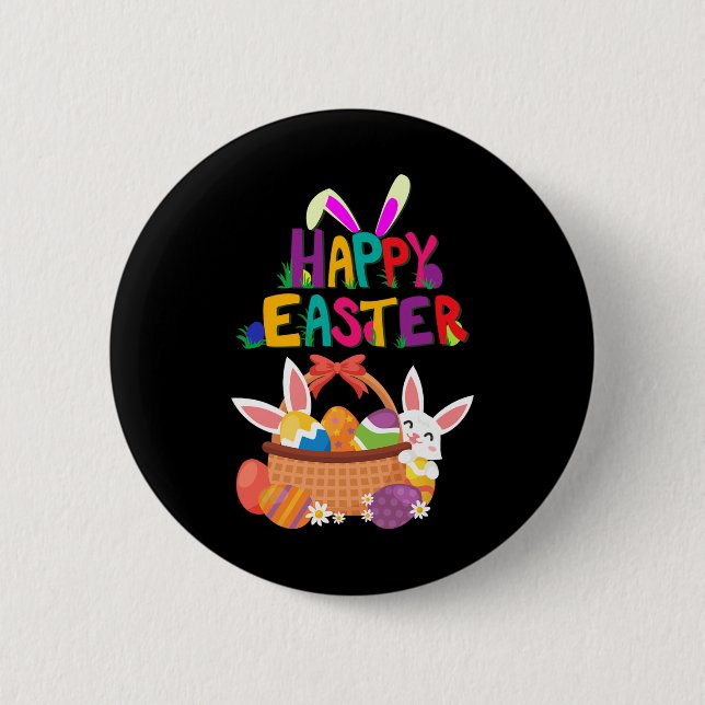 Frohe Ostern für Frauen und Männer - Ostern Button (Vorderseite)