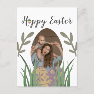 Frohe Ostern für Freunde, Mama & Baby Foto Brauch Feiertagspostkarte