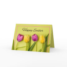 Frohe Ostern für jeden hübschen Tulpen