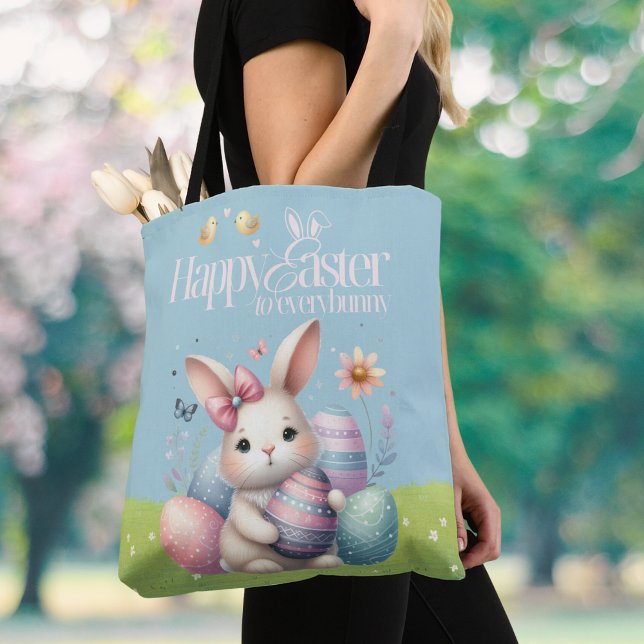 Frohe Ostern für jeden Niedlich (Happy Easter to Everybunny Cute Tote Bag)
