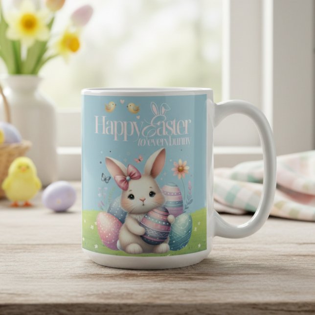 Frohe Ostern für jeden Niedlich Kaffeetasse (Happy Easter to Everybunny Cute Coffee Mug)
