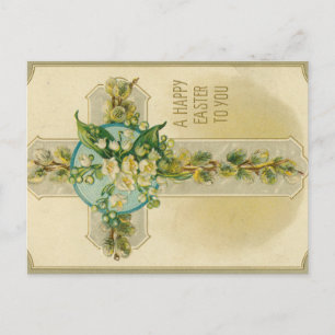 Frohe Ostern für Sie - Antike Postkarte, Postkarte