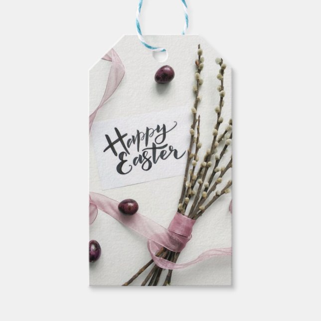 FROHE OSTERN GESCHENKANHÄNGER (Vorderseite)